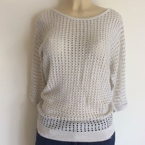 EXPRESS CROCHET SWEATER BEIGE